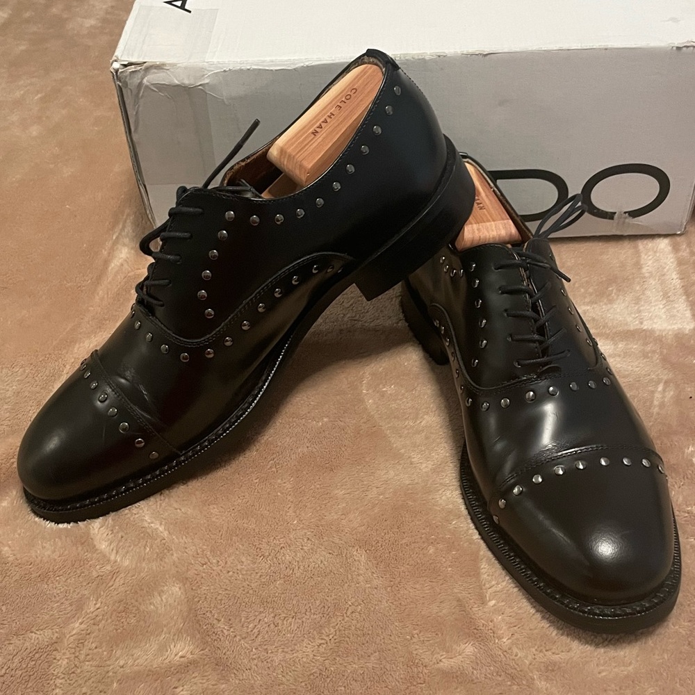 ALDO CAP TOE STUDDED OXFORDS